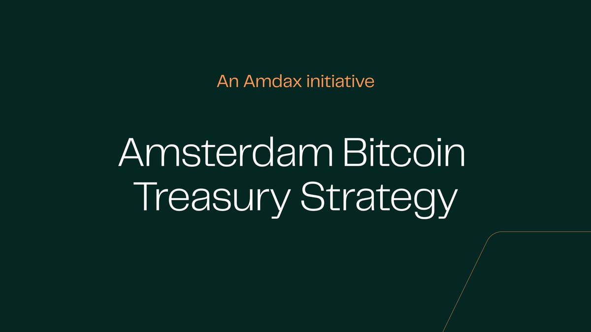 Amdax (@amdaxnl) on Twitter photo ๐๐บ๐ฑ๐ฎ๐
๐ถ๐ป๐ถ๐๐ถ๐ฎ๐๐ฒ๐ ๐๐บ๐๐๐ฒ๐ฟ๐ฑ๐ฎ๐บ ๐๐ถ๐๐ฐ๐ผ๐ถ๐ป ๐ง๐ฟ๐ฒ๐ฎ๐๐๐ฟ๐ ๐ฆ๐๐ฟ๐ฎ๐๐ฒ๐ด๐ (๐๐ ๐๐ง๐ฆ)
We are proud to announce that Amdax initiated AMBTS B.V. (โAMBTSโ), with the intention to list a Bitcoin treasury company on Euronext Amsterdam. The long-term ambition ๐๐บ๐ฑ๐ฎ๐
๐ถ๐ป๐ถ๐๐ถ๐ฎ๐๐ฒ๐ ๐๐บ๐๐๐ฒ๐ฟ๐ฑ๐ฎ๐บ ๐๐ถ๐๐ฐ๐ผ๐ถ๐ป ๐ง๐ฟ๐ฒ๐ฎ๐๐๐ฟ๐ ๐ฆ๐๐ฟ๐ฎ๐๐ฒ๐ด๐ (๐๐ ๐๐ง๐ฆ)
We are proud to announce that Amdax initiated AMBTS B.V. (โAMBTSโ), with the intention to list a Bitcoin treasury company on Euronext Amsterdam. The long-term ambition