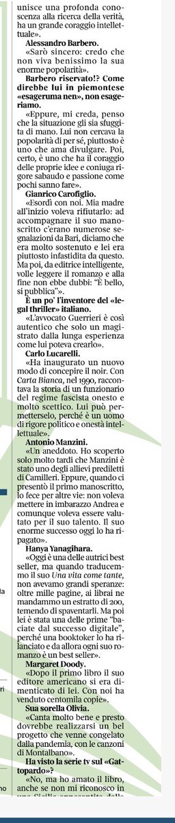nunziapenelope's tweet photo. Molto divertente l’intervista di @MadameSwann ad Antonio Sellerio. Per chi ama i libri e le chiacchiere sugli scrittori. 
Sul @Corriere https://t.co/mNh2b6vsfX