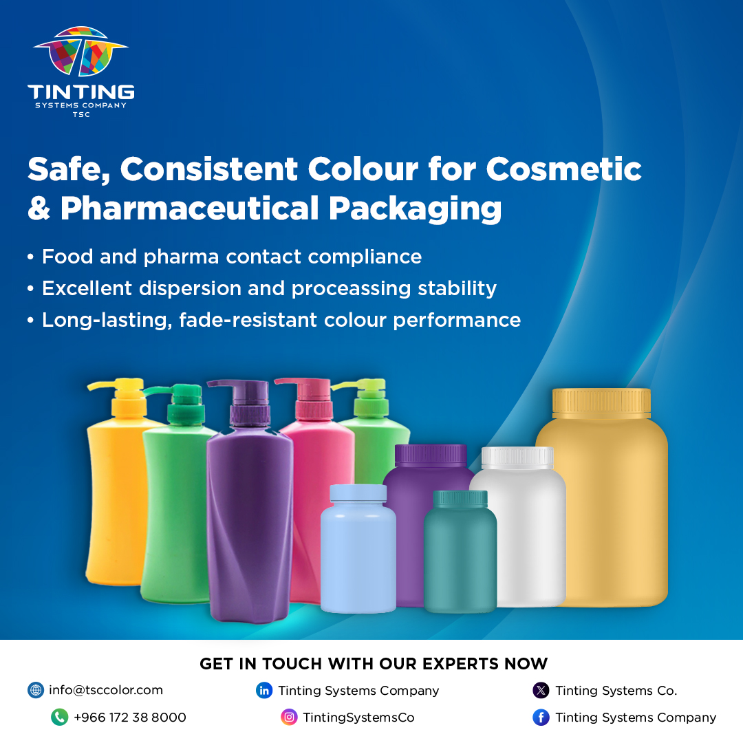 TintingSystems's tweet image. Safe Colour Solutions for Sensitive Packaging ✨
TSC’s Liquid Masterbatch ensures high colour precision, safe formulations &amp;amp; fast processing for pharma &amp;amp; cosmetics.
📩 info@tsccolor.com

#SafePackaging #PharmaPackaging #CosmeticPackaging #LiquidMasterbatch #TSColor