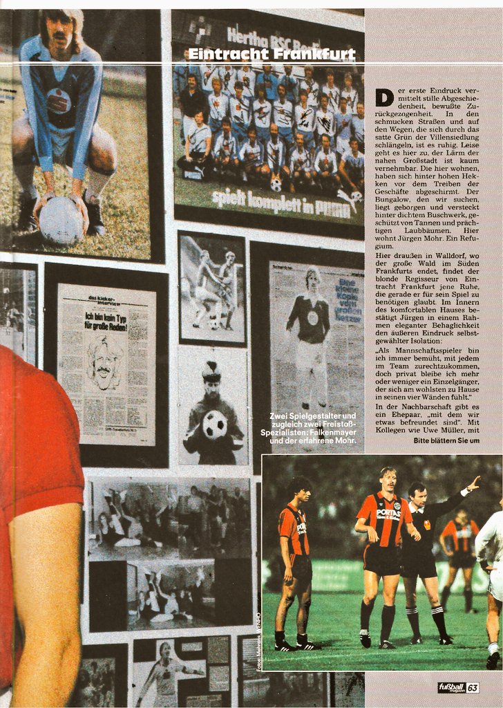kicker_fuma's tweet image. &quot;Jürgen Mohr - Die Wand ist mein stummer Zeuge&quot;

(Aus: Fuma November/Dezember 1984)

#mohr #sge #effzeh #hertha #fcs #fcl #botd #happybirthday