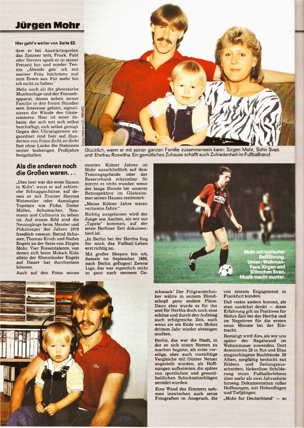 kicker_fuma's tweet image. &quot;Jürgen Mohr - Die Wand ist mein stummer Zeuge&quot;

(Aus: Fuma November/Dezember 1984)

#mohr #sge #effzeh #hertha #fcs #fcl #botd #happybirthday