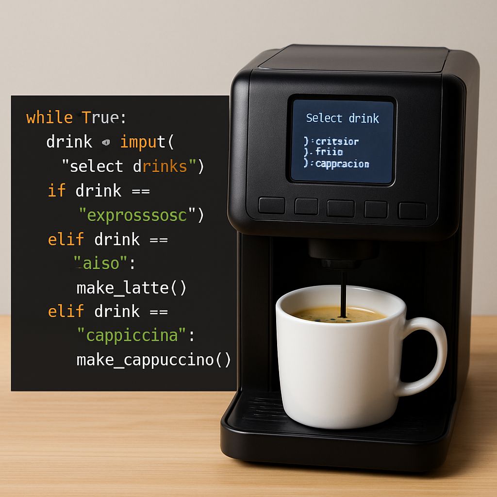 Shamshad_Gh786's tweet image. 🚀 Just built a mini Coffee Machine Maker in #Python ☕
It can brew your favorite drinks, track resources, and even handle payments. 💻🔥
#pythonprogramming #100DaysOfCode
@a_daneshyar
@f_forough
@CodeToInspire