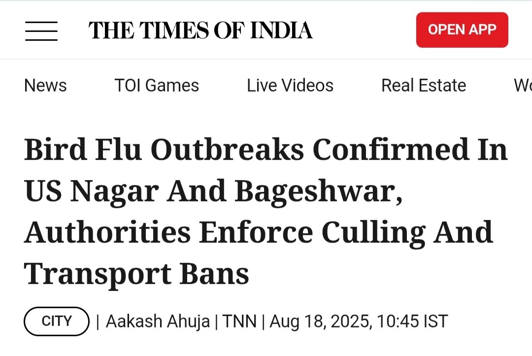 asad_malik___'s tweet photo. 🚨 #BirdFlu Alert in #Uttarakhand (#Kichha) 🚫
Poultry sale &amp; transport banned.

Upcoming Impact:
🐓 Loss to poultry farmers
💰 Rise in mutton, fish, paneer prices
🏭 Hit to feed, medicine, restaurant biz
🏛 Govt spend on testing &amp; control.

Not just a disease but business fall ! https://t.co/apsTyTCxgX