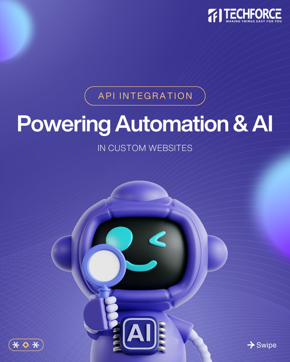 techforceglobal's tweet image. Your #website should do more than look pretty — it should work #smarter.

Let’s #connect and explore how #Techforce Global can help your #business #grow!

#APIIntegration #Automation #CustomWebDevelopment #TechforceGlobal #techforceinfotech