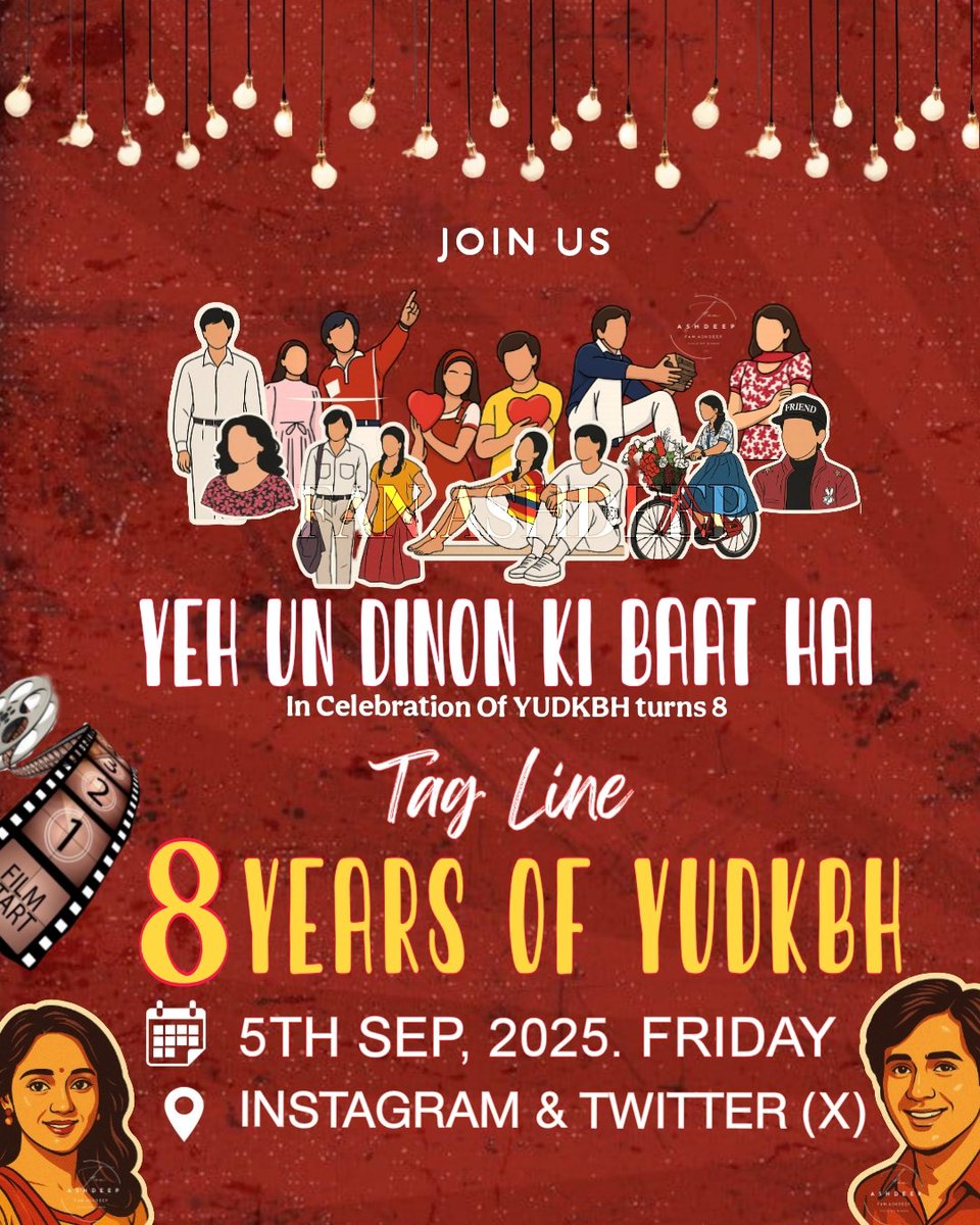 Celebrating 8 Beautiful Years of Forever Samaina Love 

 Tagline - 8 Years of YUDKBH 
 5th Sept 2024 |  11 AM onwards

A journey that began on screen, but lives forever in our hearts.
#yudkbh #Samaina #YehUnDinonKiBaatHai #ashdeep #ashisingh #randeeprai

DP will be posted soon..