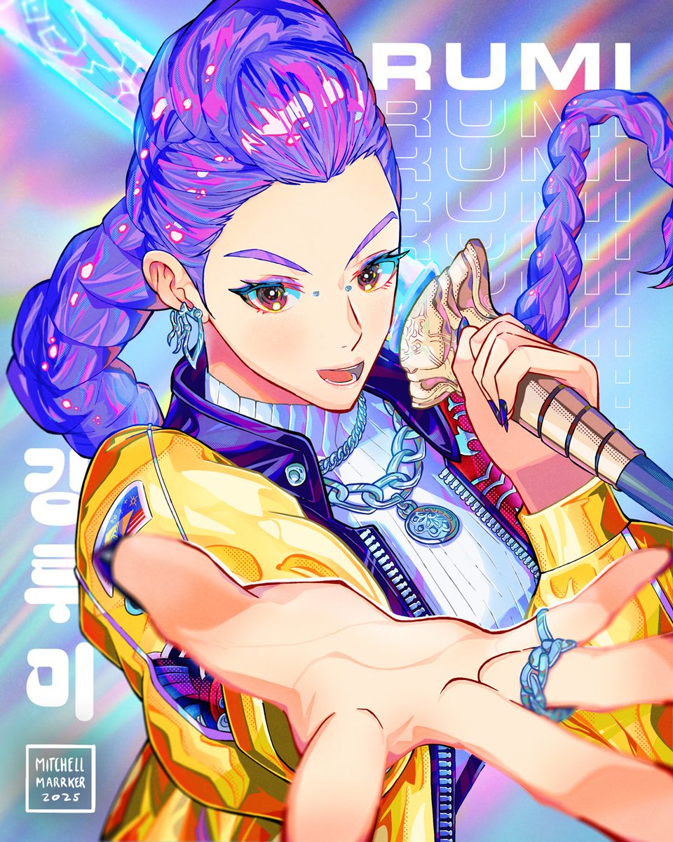 Rumi is here to show you how it’s done, done, done. 🎤

How could I not draw after seeing a movie like that! Was a fun ride and now I have no excuses to ignore K-pop music either. Any good K-pop song recs for me to look into? 🎧

#kpopdemonhunters