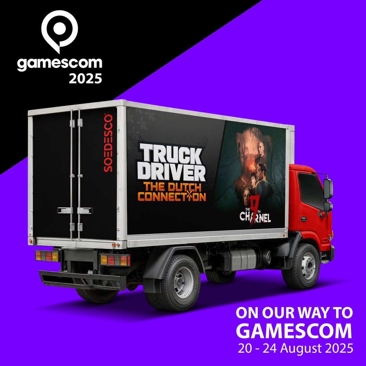 Good morning people! We’ve got everything packed on the truck and ready to go!​
​
Tomorrow we hit the road for #Gamescom2025 🚛💨