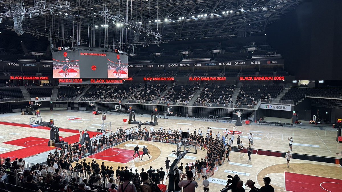 八村塁選手“BLACK SAMURAI 2025 THE CAMP” ティップオフ。 本気で世界