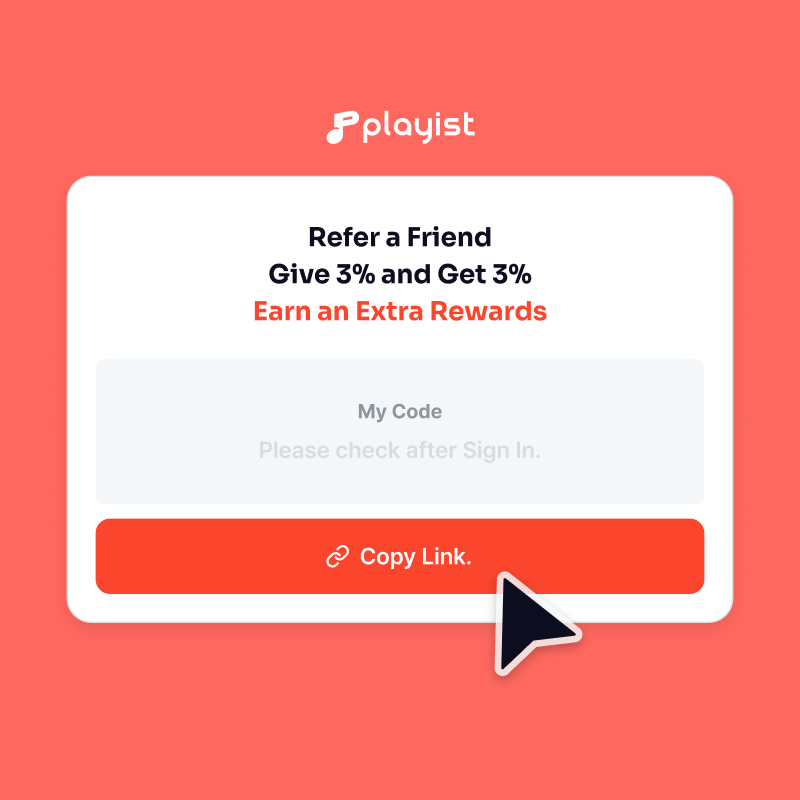 PlayistStudio's tweet photo. Creators win together 🚀
Refer a friend to Playist and you each get 3% extra revenue.
It’s that simple. Ready to share?
Register in the link below: 
https://t.co/gz8UKDHmjI

#creators #youtube #RFM #music #YouTubeMusic #tiktok #WinTogether https://t.co/Nl5y7pW2Nk