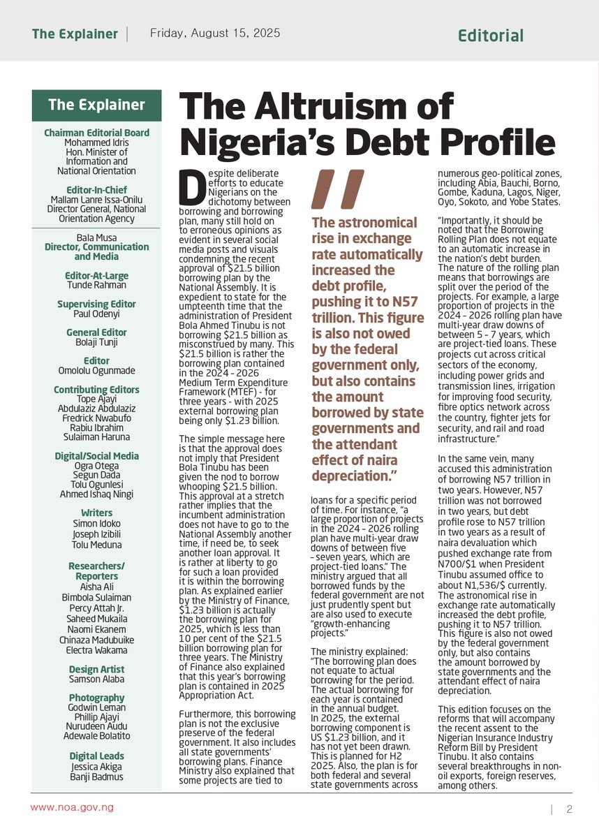 National Orientation Agency, Nigeria tweet media