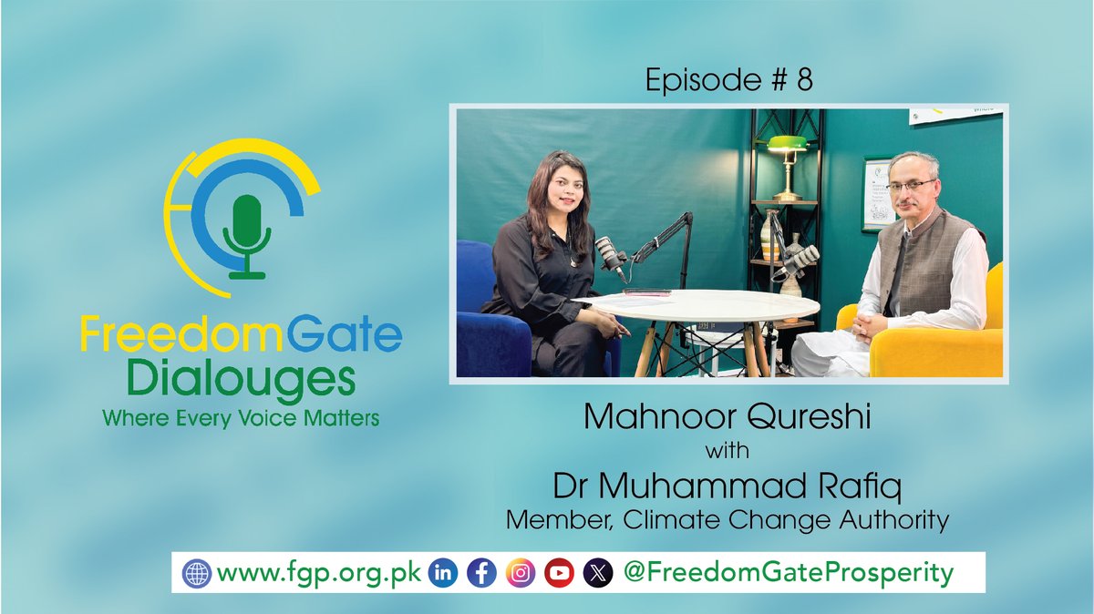 From floods to the Green Climate Fund, discover how we can turn risks into resilience and sustainable growth. <a href="/FreedomGatePros/">Freedom Gate Prosperity</a> presents <a href="/RafiqSufi92/">Muhammad Rafiq</a>, Pakistan Climate Change Authority, on Pakistan’s climate challenges and opportunities.
youtu.be/Tyg8OYnql1g?si…