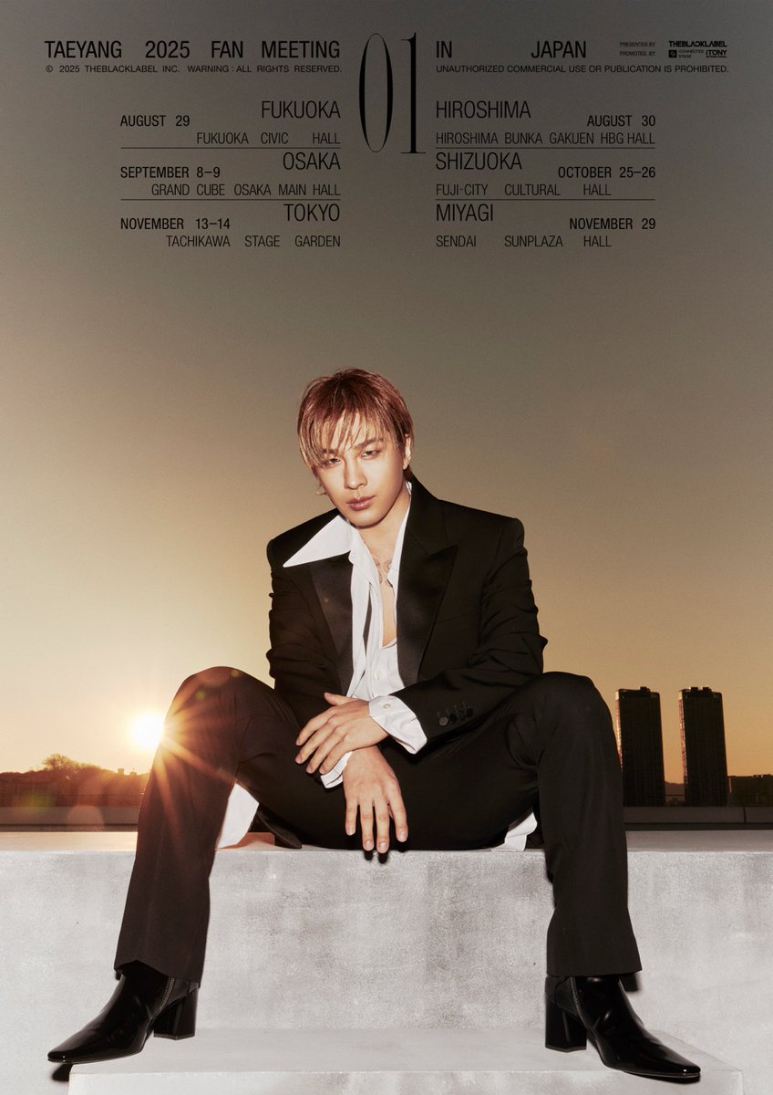 TAEYANG】 「TAEYANG 2025 FAN MEETING【01】 IN JAPAN」 OFFICIAL