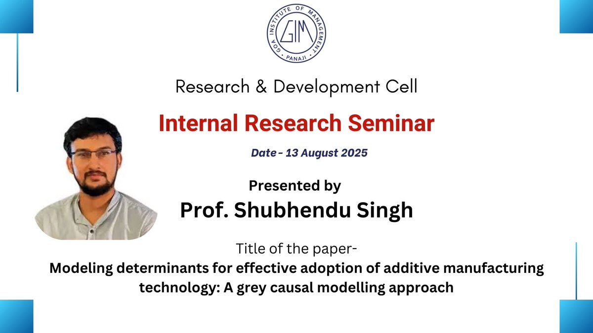 Research & Development Cell, GIM tweet media