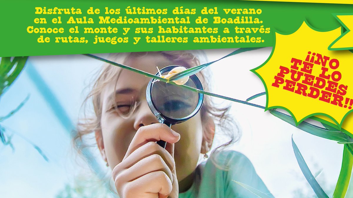TeleBoadilla (@teleboadilla) on Twitter photo «Detectives en la Naturaleza» para los «Días sin cole» de septiembre: teleboadilla.com/detectives-en-… #Boadilla <a href="/Ayto_Boadilla/">Ayuntamiento de Boadilla del Monte</a> <a href="/ppboadilla/">pp boadilla</a> «Detectives en la Naturaleza» para los «Días sin cole» de septiembre: teleboadilla.com/detectives-en-… #Boadilla <a href="/Ayto_Boadilla/">Ayuntamiento de Boadilla del Monte</a> <a href="/ppboadilla/">pp boadilla</a>