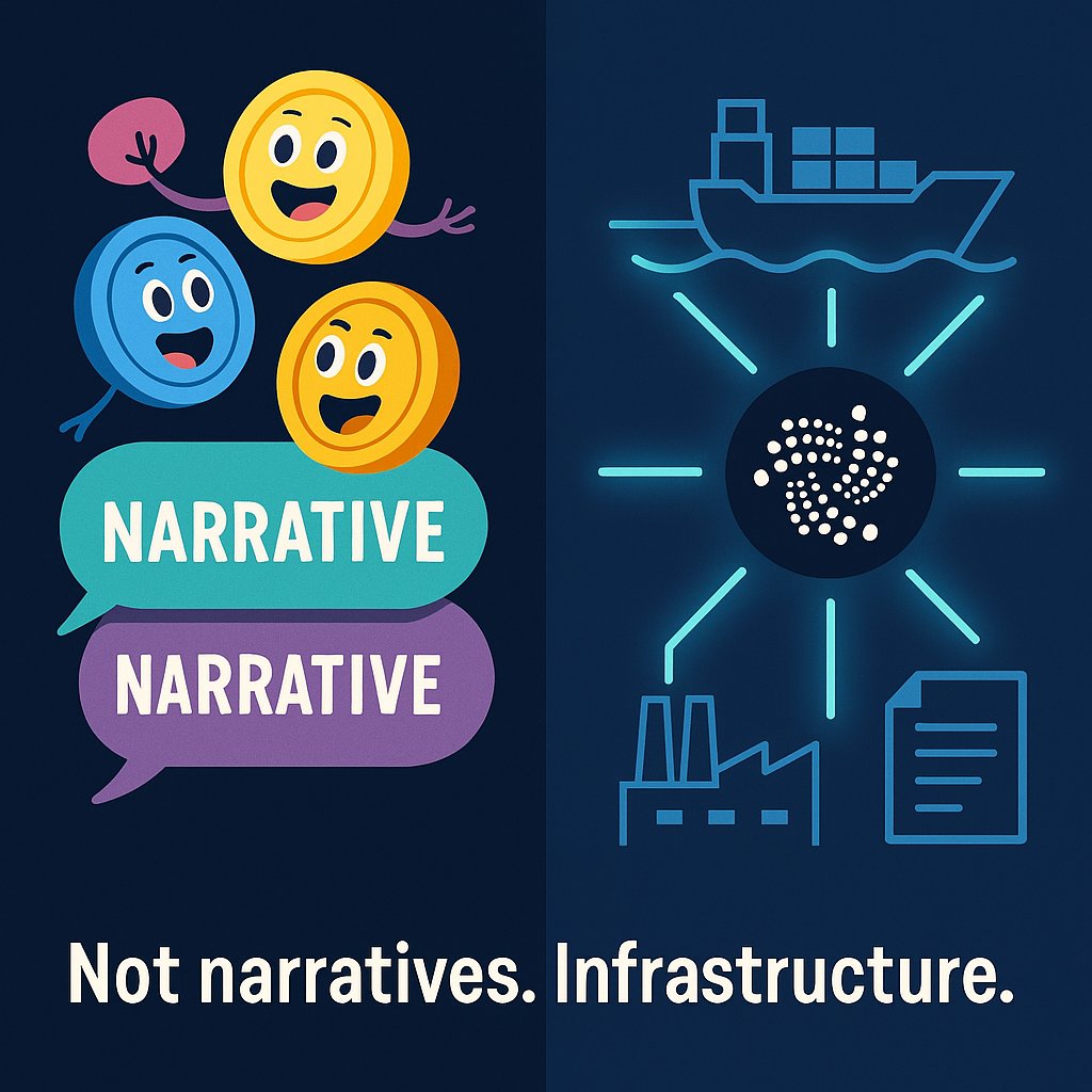 $IOTA isn’t here for quick narratives  it’s embedding into the backbone of trade. 

By the time people notice, it’ll already be infrastructure. 

#Crypto #Web3 #IOTA