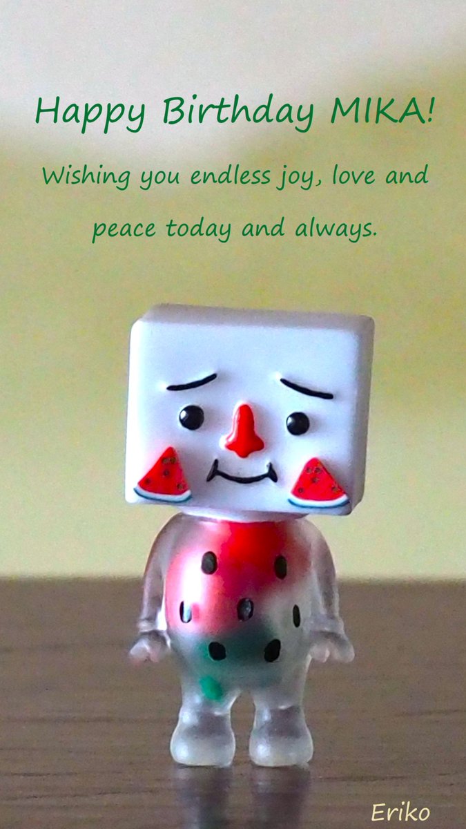 Eriko_MFC's tweet image. ❤️#HappyBirthdayMika 
お誕生日おめでとう@mikasounds !