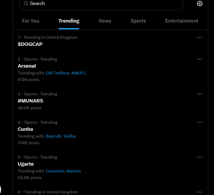 #1 trending in the uk
