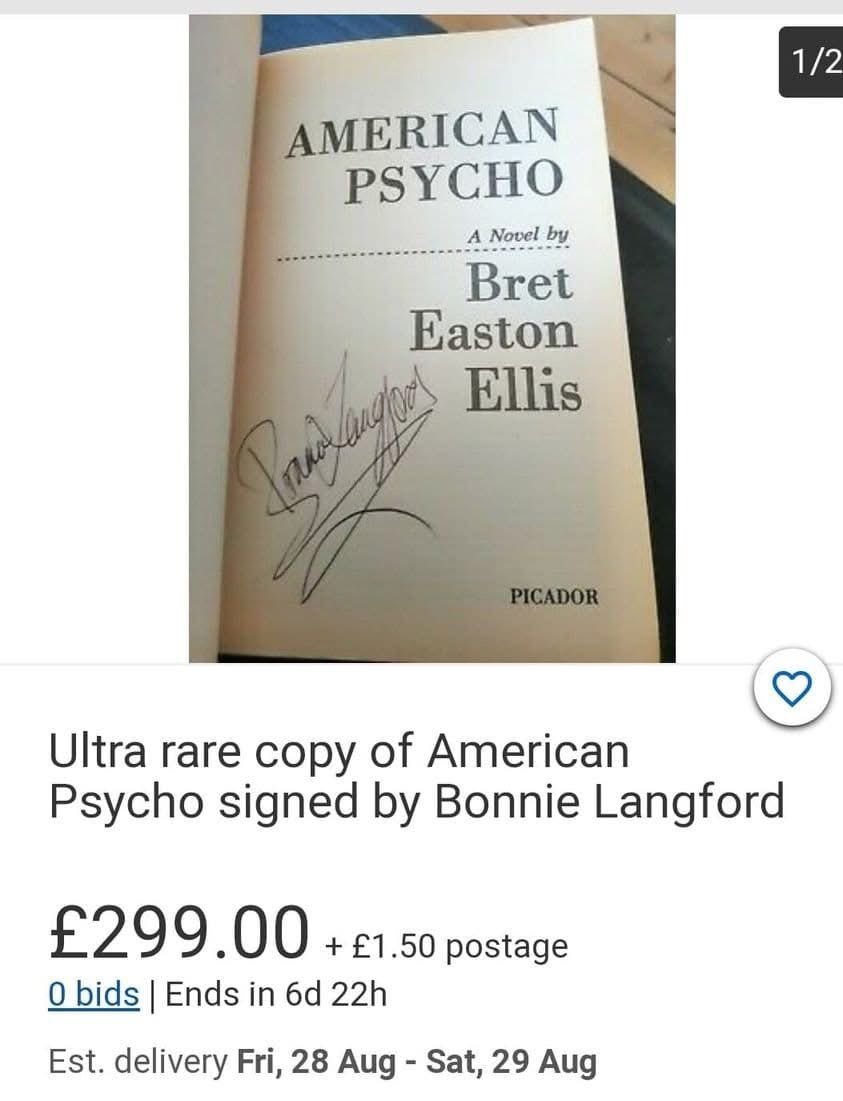 My favourite eBay listing.