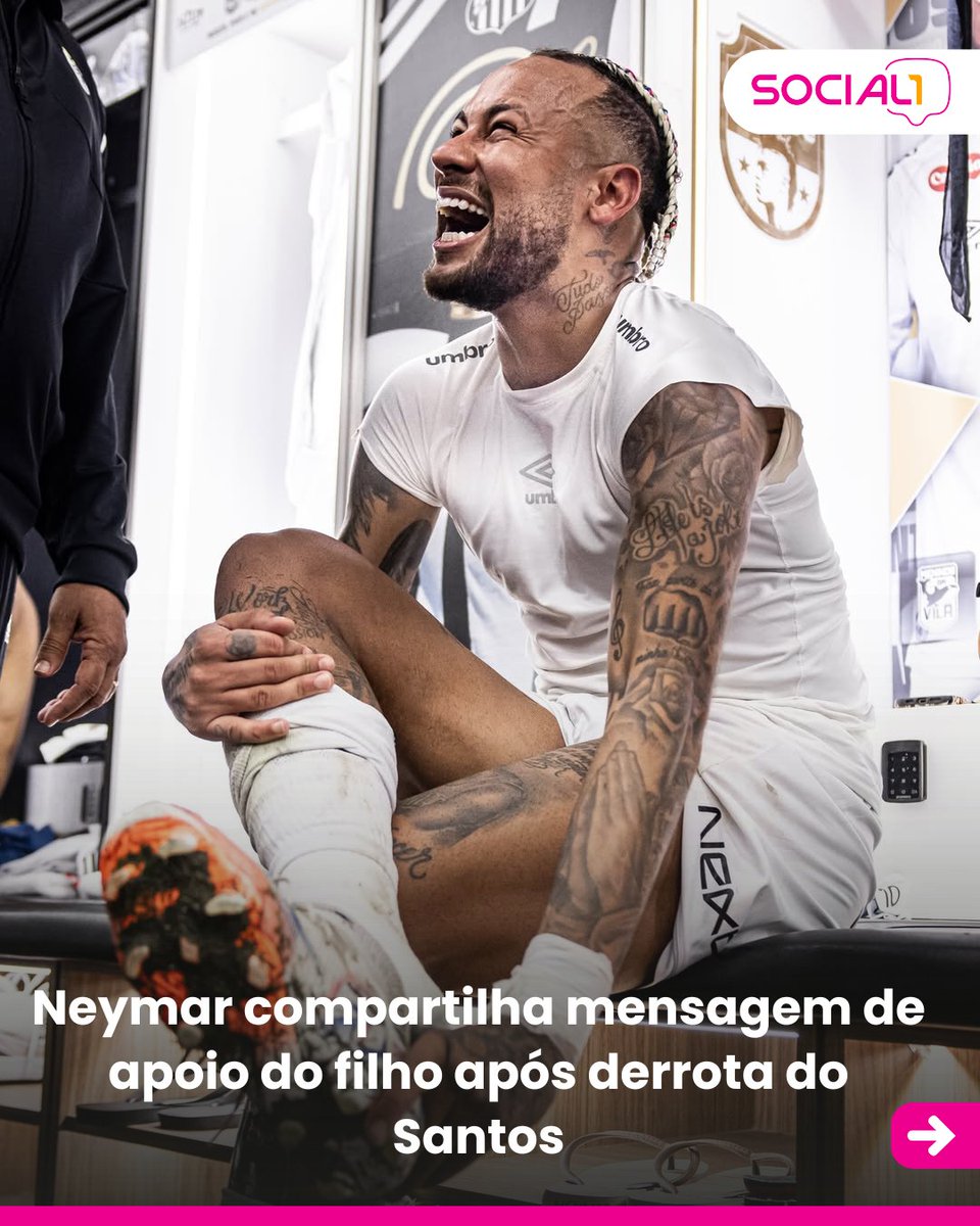 blogsocial1's tweet image. ❤️ Davi Lucca, filho de Neymar, deixou uma mensagem carinhosa de apoio ao pai após a derrota do Santos.

🥰 Em seus stories do Instagram, o craque compartilhou o amor que recebeu do filho.

📸: Reprodução

#Neymar #NeymarJr #celebridades #famosos #social1 #lm
#digital