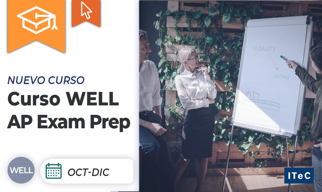 📣 Impulsa tu carrera con la certificación WELL AP! 🌿🏢

Prepárate con garantías para obtener la credencial WELL AP que te distingue como líder en el sector del wellness. 

📅 13 de octubre al 7 de diciembre
📍 Online 
🕐 40 horas

Más información 👉 bit.ly/4bv83hE