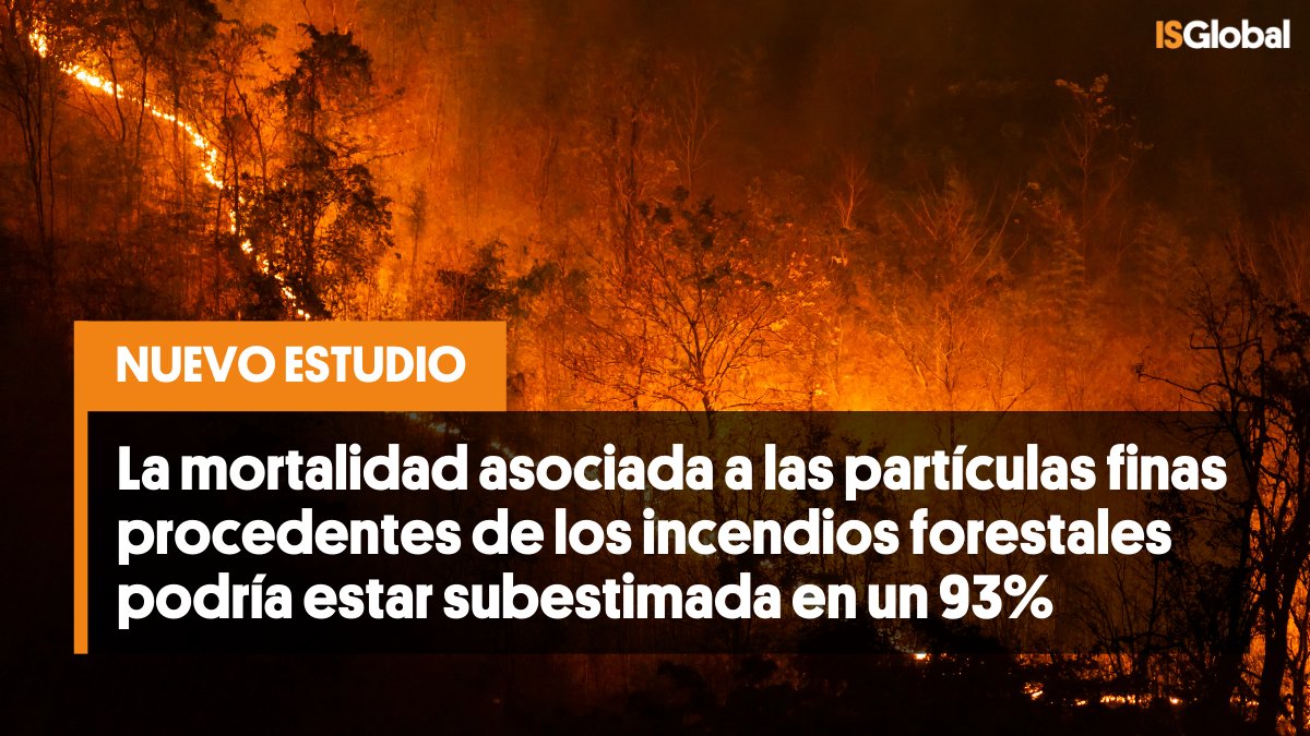 🇪🇺🔥 Entre 2004 y 2022, el humo de #incendios forestales causó en Europa unas 535 muertes anuales, según una estimación ajustada del proyecto #EARLYADAPT de #ISGlobal.

📊 Usar datos específicos de #PM25 procedente de los incendios permite calcular con mayor precisión las muertes
