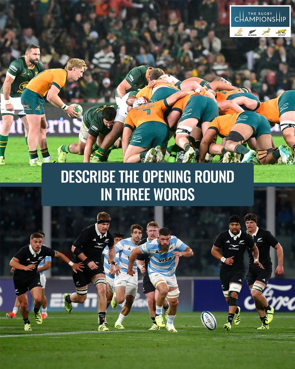 What a weekend of The Rugby Championship! 🥵

Let us know below 👇

#TheRugbyChampionship