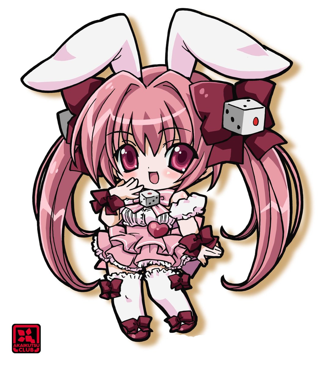 「#これを見た人は何かピンクいものをあげる見た人強制」|ここまひ（赤い靴CLUB)のイラスト