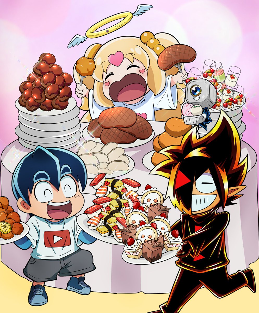 本日はバニラさんの
誕生日です！🎉🍰👑

今日はこちらのお食事を
好きなだけ楽しんでください！🎂🍖

近々、また一緒に撮りましょう！📹✨
お誕生日おめでとうございます！😈👏

#ブラックチャンネル
#バニラ生誕祭2025
#バニラ誕生祭2025