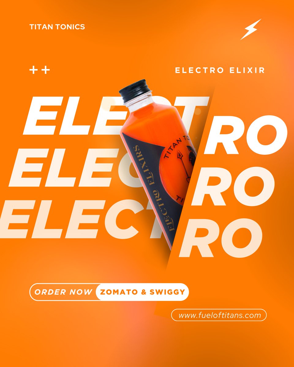 TitanTonics's tweet photo. 💧Hydrate smarter with Electro Elixir by Titan Tonics!
Cold-pressed. Natural electrolytes. Zero junk.
From Bhopal to all of India — we’ve got your hydration covered ⚡🍹
#ElectroElixir #HydrationIndia #TitanTonics #BhopalFitness #feelthefuel #bhopal https://t.co/jsqyVpwCXl