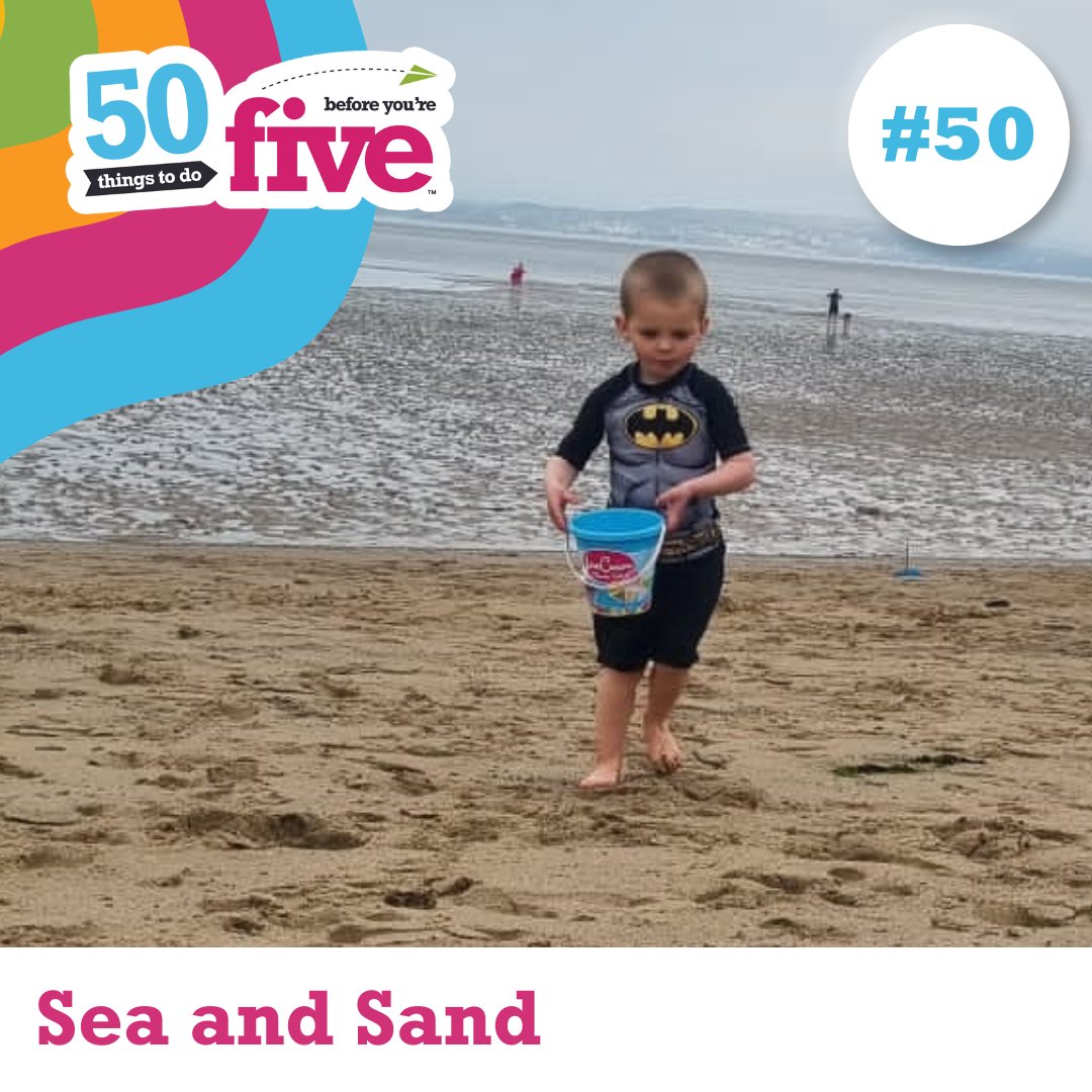 This week's hashtag of the week is #50 Sea and Sand!🌊

As Summer is coming to a close, why not go to the seaside! Wade in the sea or make sandcastles🩴🪣

For more play ideas 👉ow.ly/fix350WHmyc

 #SeasideAdventures #FamilyFun #SummerMemories