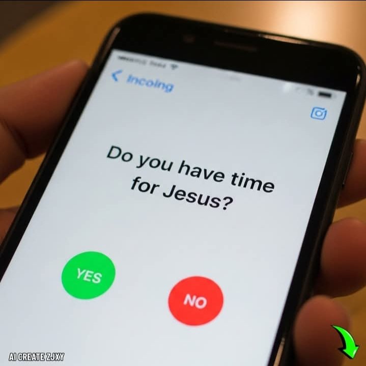 ⏰Do you have time for God?

A:YES❤️ 

B:NO💔