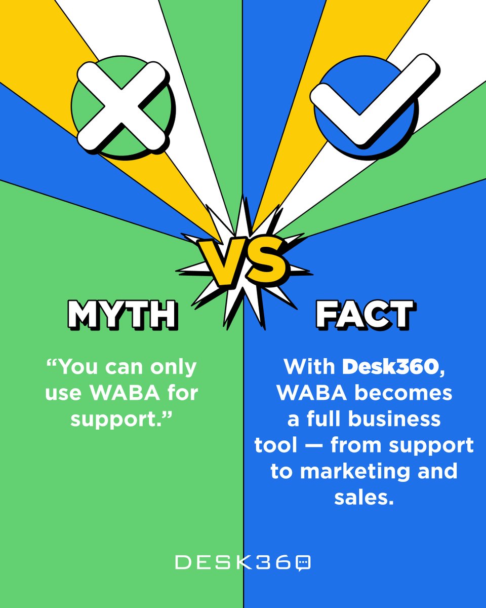 desk360com's tweet image. Business-ify everything! Not just for customer support, WhatsApp is a powerful tool to manage sales and marketing campaigns.

#Desk360 #WABA #WhatsAppBusinessAPI #WABAAccount