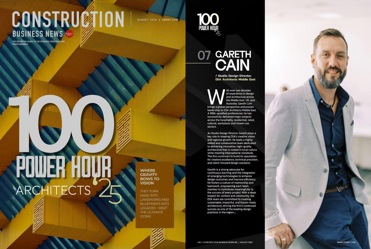 DSA Architects International (@dsaarchitects) on Twitter photo Honoured to be ranked No. 7 in the #Architects category of the Top 100 #Construction Leaders by <a href="/CBN_ME/">Construction Business News ME</a> .
Read the full feature: bit.ly/3JlDtNs
#PowerHour100 #TopArchitects #ConstructionIndustry #DesignExcellence #CBNME Honoured to be ranked No. 7 in the #Architects category of the Top 100 #Construction Leaders by <a href="/CBN_ME/">Construction Business News ME</a> .
Read the full feature: bit.ly/3JlDtNs
#PowerHour100 #TopArchitects #ConstructionIndustry #DesignExcellence #CBNME