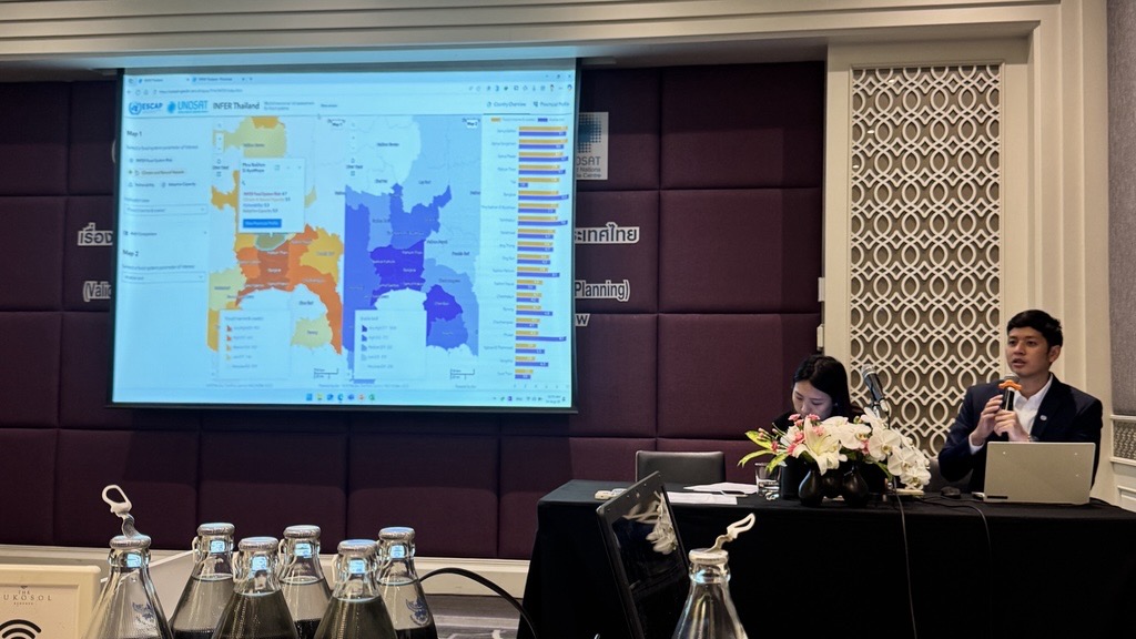 UNOSAT's tweet photo. Agriculture and food systems are central to Thailand’s economy and resilience. Together with @UNESCAP, the Ministry of Agriculture and partners, we validated the Subnational INFER Tool to reflect local realities and guide risk-informed policies. 

➡️https://t.co/nAnFJZR5rT https://t.co/YozagZaju1