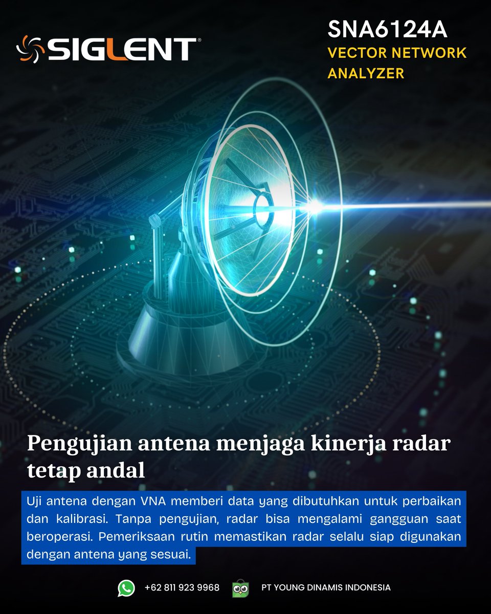 youngdinamis's tweet image. #RadarTesting #AntennaMeasurement #VectorNetworkAnalyzer #SNA6124A #RFEngineering #MicrowaveTesting #DefenseTechnology
#SignalIntegrity #AntennaTesting #KomunikasiRadar #TestAndMeasurement #Testing #TestAutomation  #Technology 
#SpectrumMonitoring #SpectrumAnalyzer #RFTesting