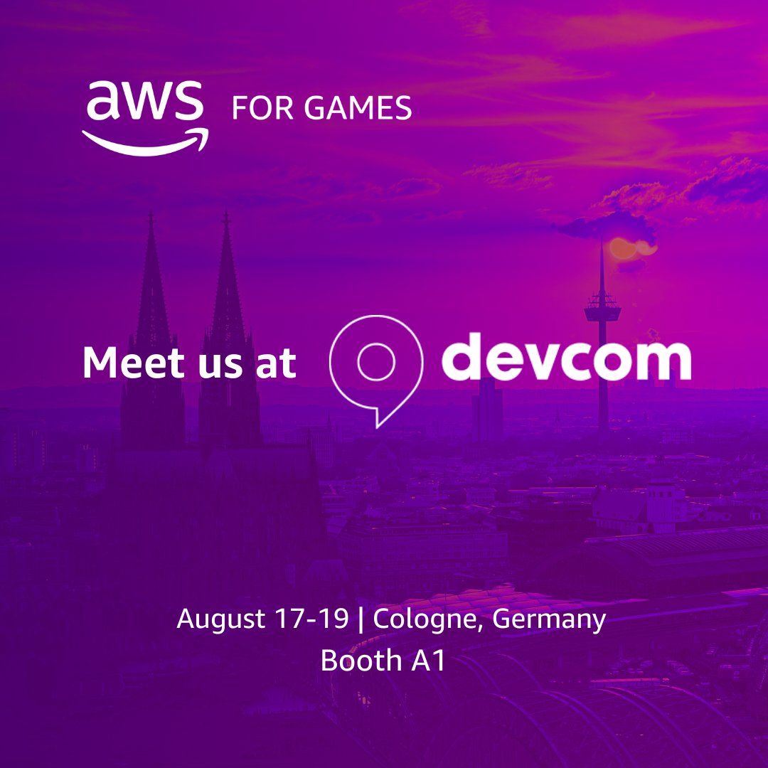 AWSGameTech's tweet image. 🎮 Day 1 at @devcom_global!

Visit our booth to explore game dev demos &amp;amp; meet AWS experts.

Featuring partner demos from @dev_to_dev, @Globant, @PhrasePlatform &amp;amp; @RazerAI.

📍 Schedule time with us via the gamescom biz app: go.aws/4oGHJr3

#AWSforGames #ddc2025 #GameDev