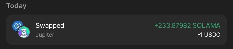 Day 261 (18.08.25)
$SOLAMA  <a href="/SolamaSPL/">SOLAMA | Solana Chain 🦙</a> 
Daily 1 USDC ($1) for SOLAMA coin until 2029
#SolamaArmy #SolamaDaily #DailyInvestIntl
#memecoin #cryptocurrency #crypto