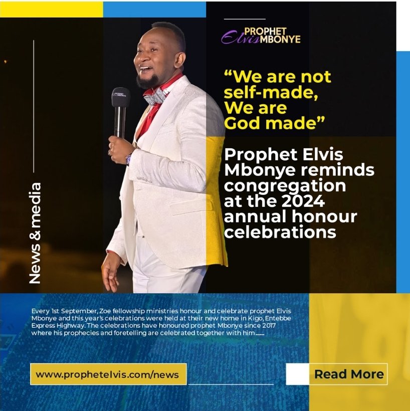 ENCOUNTER THE MOST AUTHENTIC PROPHET OF OUR DAY.
“The glory that is before you is unadulterated. I stand here with all the confidence in the world and I tell you that what you see here, what you see and witness, you will not find any adulterated glory in expression like you are