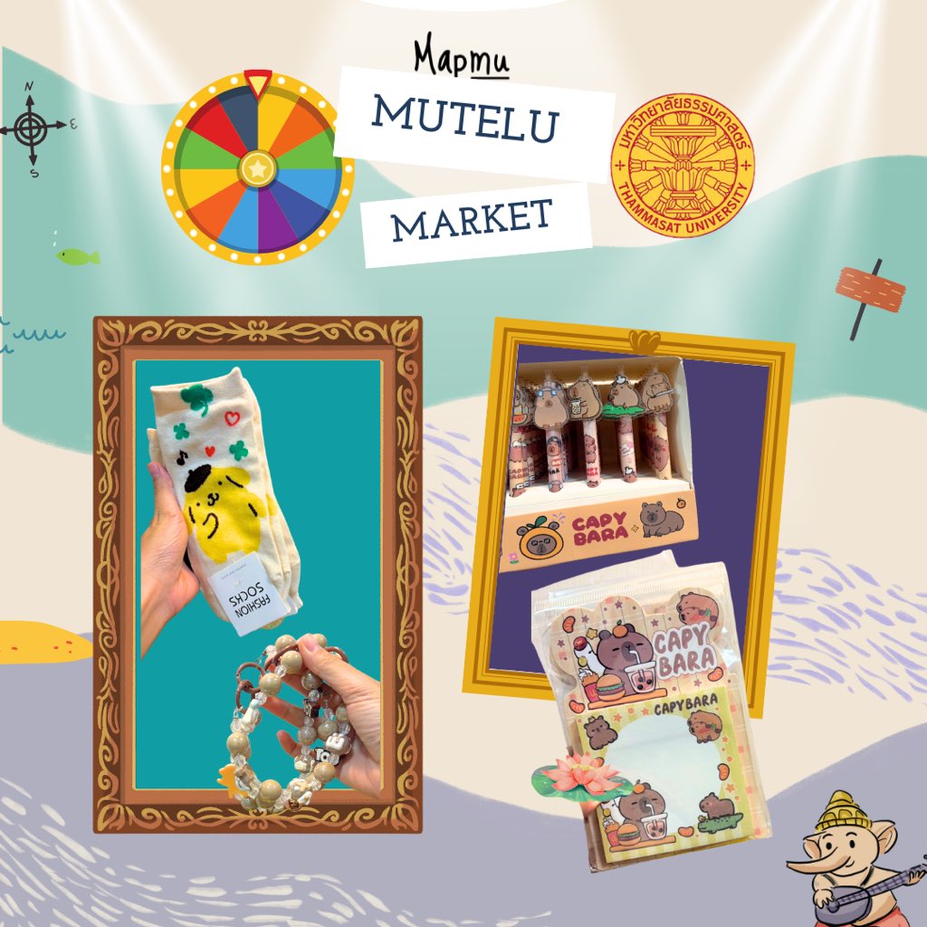 Mapmuuu's tweet image. วันที่ 19–20 นี้ “แมปมู” จะไปเปิดบูธ เสี่ยงทายคาปิ ที่ตลาดเชียงรากนะคะ 🍀
ถ้าใครผ่านมาลองแวะมาเจอกัน เผื่อโชคชะตาจะพาเราได้เจอกันจริง ๆ ในสองวันนี้ ✨🤍