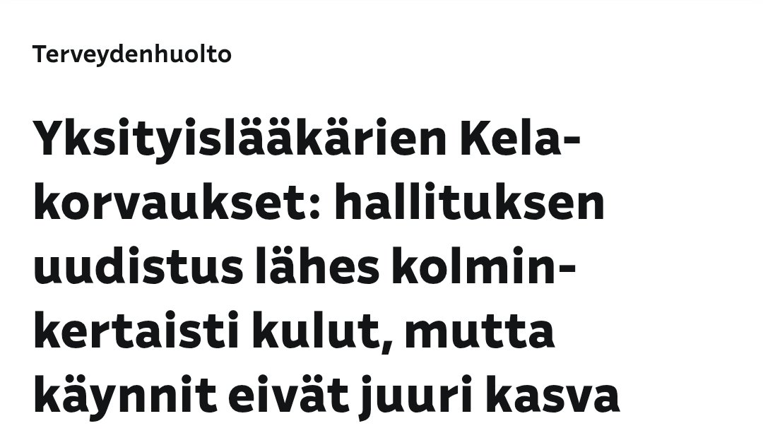 Tältä näyttää oikeistohallituksen ideologinen moukari, joka sijoittaa vähät euronsa mielummin terveysjättien tilille kuin suomalaisten hyvinvointiin.