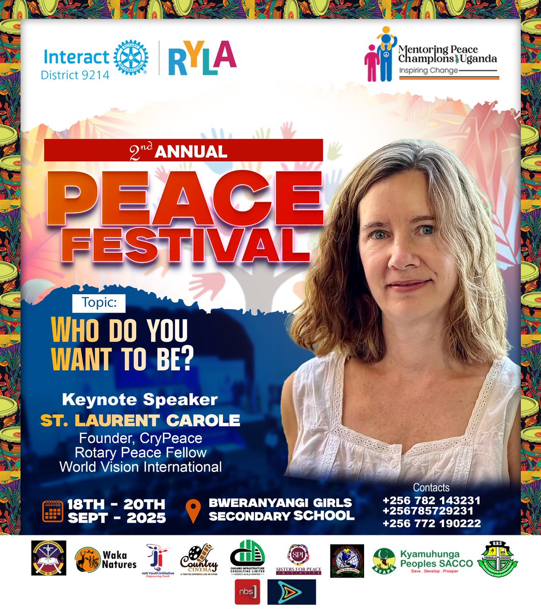 #2ndAnnualPeaceFestival #PeaceFestival25
We are excited to introduce our Keynote Speaker, St. Laurent Carole, Founder of CryPeace and Peace Fellow
She will share her valuable insights and expertise, shaping the direction and supporting career-based decision-making processes.