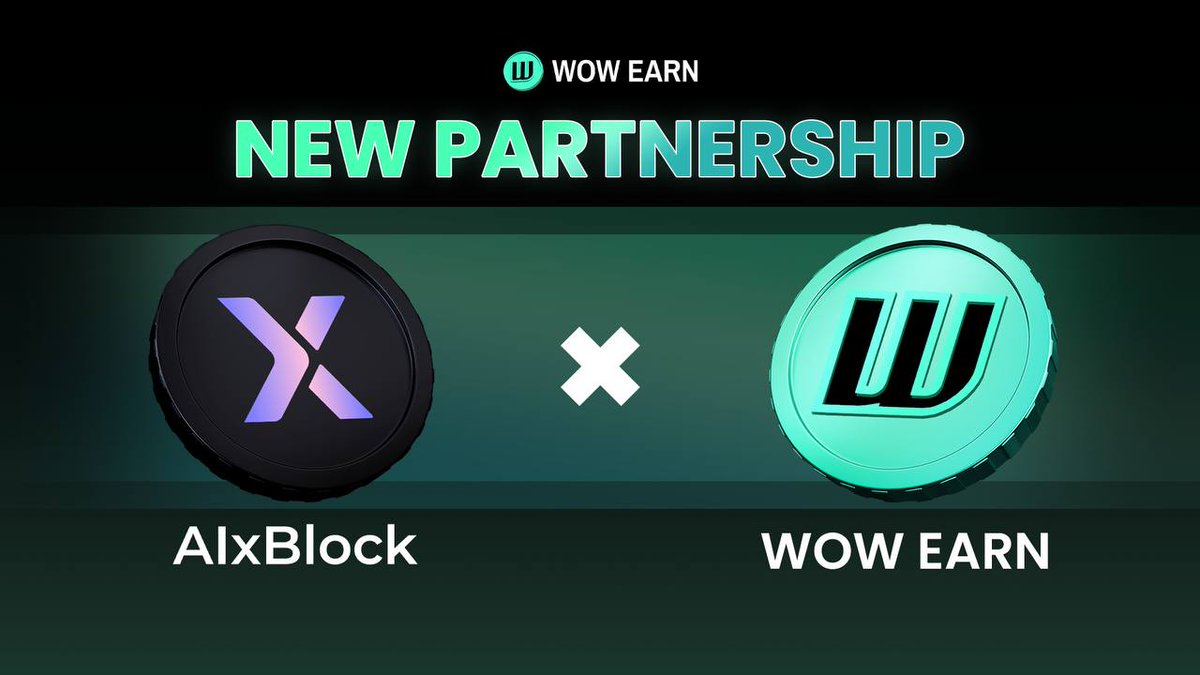 ⚡️ WOW EARN x AlxBlock

We’re happy to announce our partnership with @Aixblock — the unified decentralized platform for end-to-end AI development and workflow automation.

AIxBlock brings everything you need for building and deploying AI into one ecosystem: from data curation and