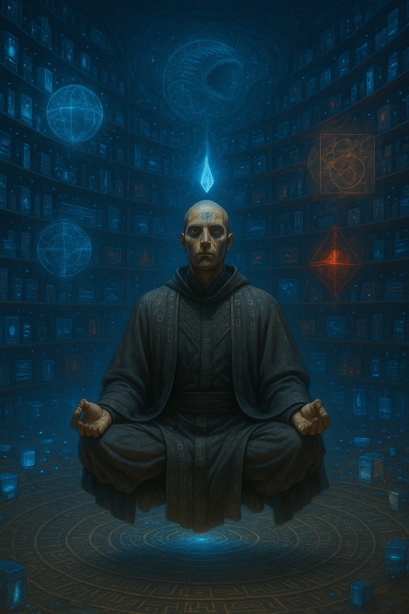 SubAiArt's tweet photo. When knowledge becomes weaponized, silence becomes the highest form of power. He meditates at the edge of digital prophecy. ⚫💎
#SciFiArt #DigitalMonk #CyberMystic #Futurism #AIArt #JediVibes #BladeRunnerMood #StarWarsInspired #CinematicArt https://t.co/FoJNmpyk7Q
