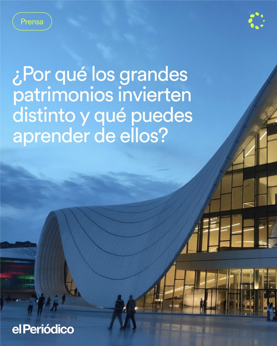 💡¿Cómo invierten los grandes patrimonio y qué podemos aprender de ellos? Gracias a @ElPeriodico por contar con la visión de Crescenta 

Artículo completo ➡️eu1.hubs.ly/H0mbL440"