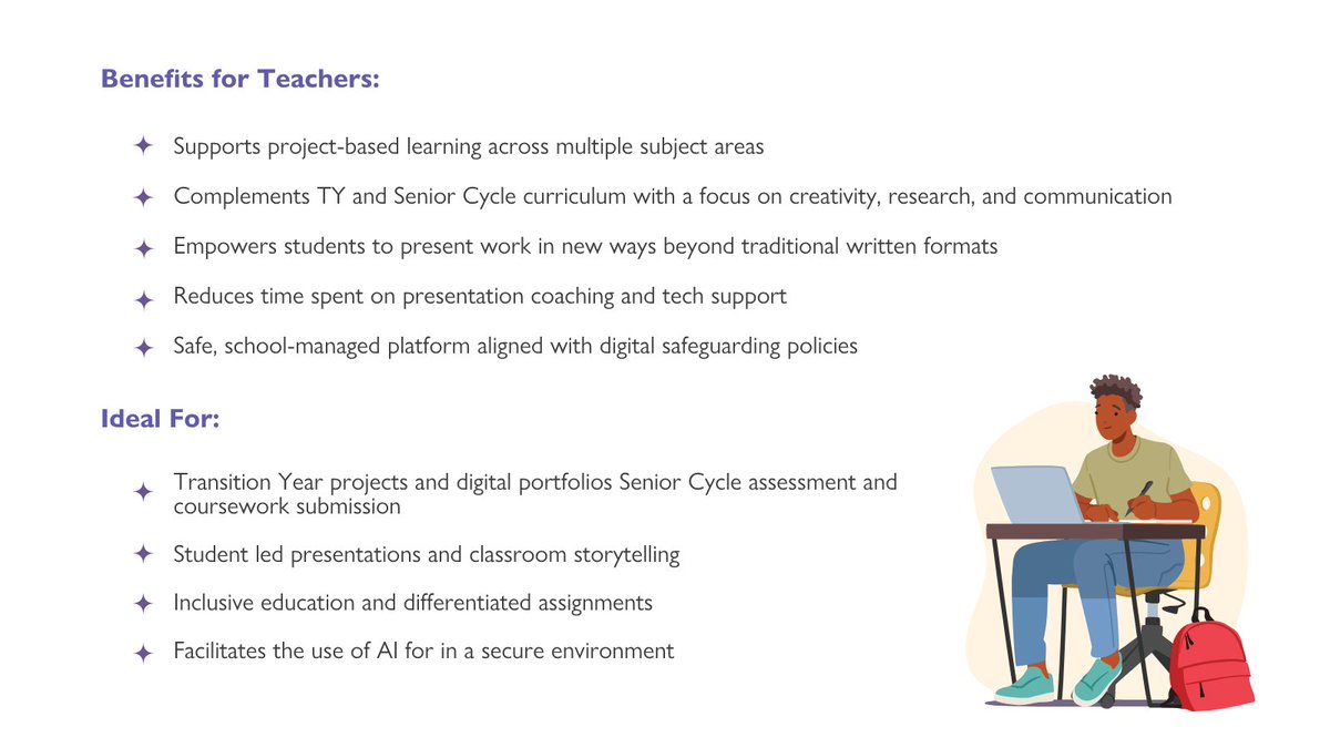 education_olive's tweet image. Turn student projects into powerful digital stories with Vidaipro by Olive for Education. 

✅ Create narrated videos from text
✅ AI prompts for creativity
✅ Templates &amp;amp; captions for accessibility

📩 Book a demo: oliveforeducation.ie

#SeniorCycleReform #EdTech