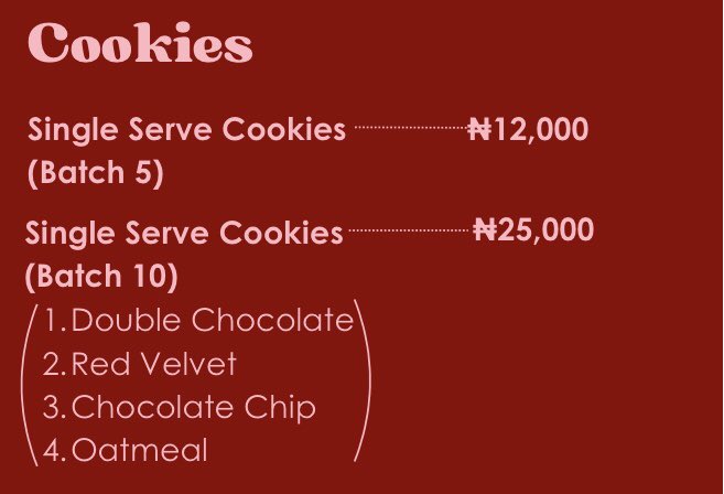 sugarushspot's tweet photo. A custom Single-Serve (Big) Chocolate chip and Red-Velvet Cookies 🍪
Packed with chocolate and raisins 😉
#sugarushspot #cookies #lagos #chocolatechip #chocolatechipcookie #redvelvet #redvelvetcookies https://t.co/8mZEkXkCt6
