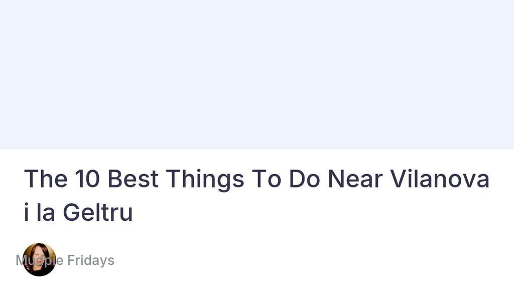 With beautiful beaches flanked by palm trees and beach bars that allow you to enjoy the sea breeze over a tipple over some tasty tapas.

Read more 👉 lttr.ai/AhvgC

#VilanovaSpain