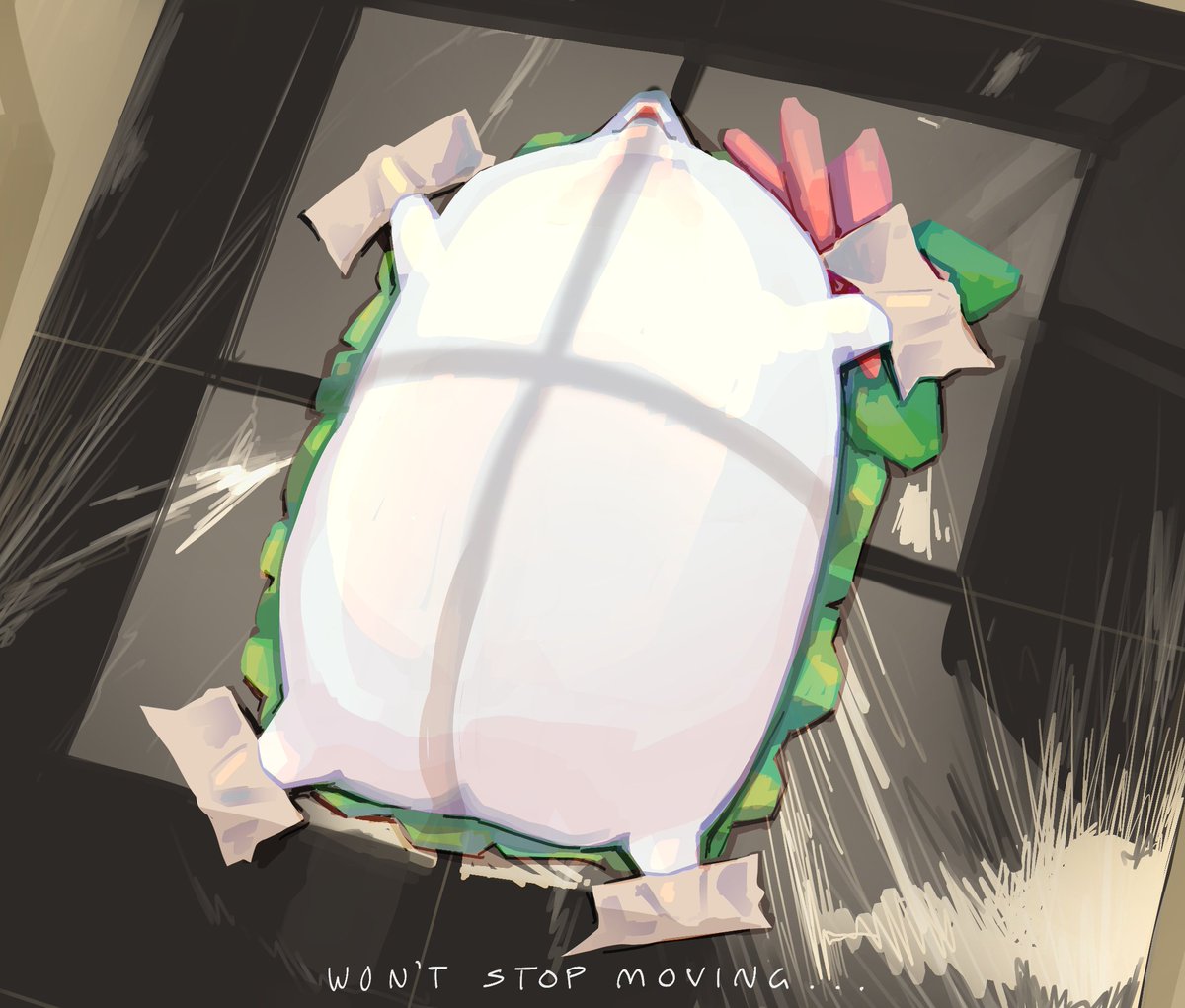 - daily 7 🦔🍃
Taped em down..