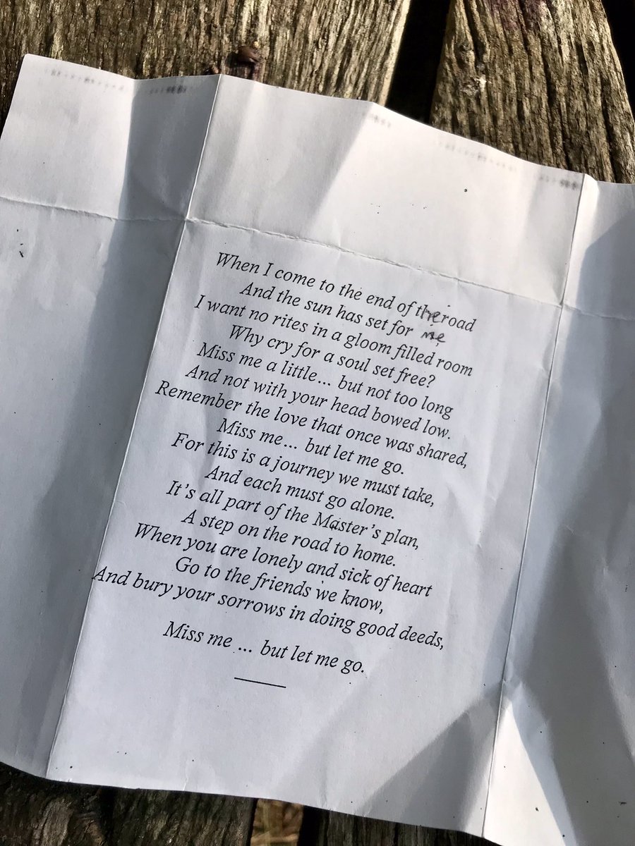 I found this on my front doorstep this morning, possibly blown there by the wind. Someone trying to tell me something?