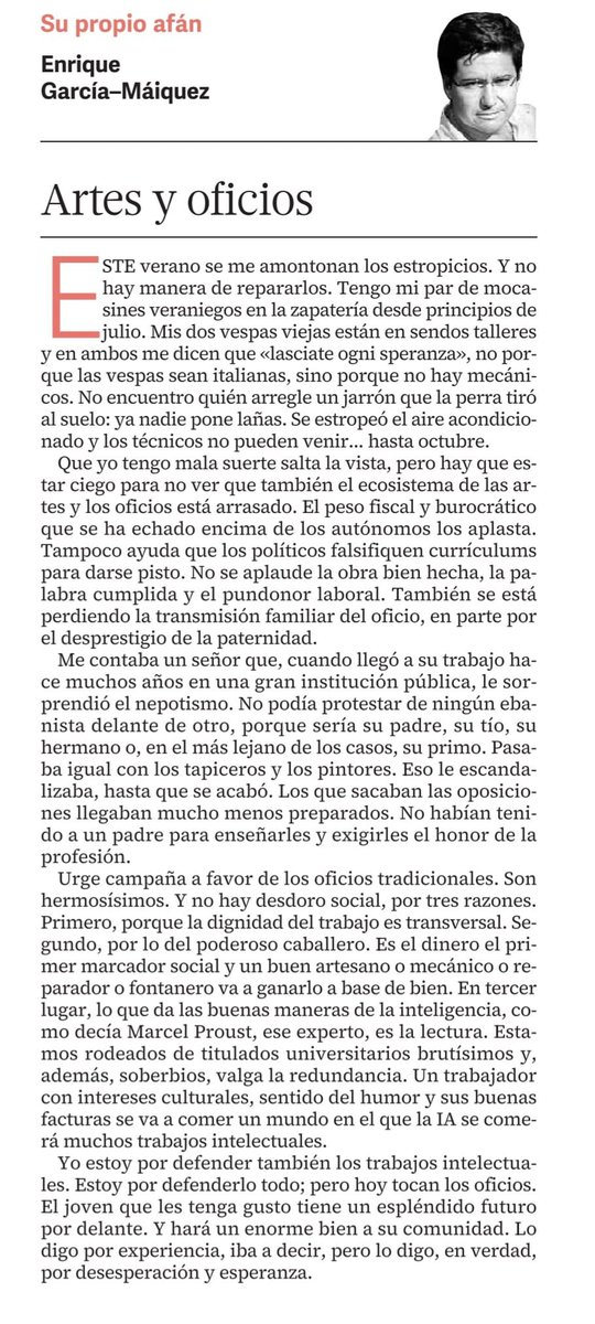 También han arrasado con las artes y los oficios.

diariodecadiz.es/opinion/articu…